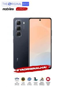 Infinix Hot 50 Pro - 8GB RAM - 128GB Storage - PTA Approved - 12 Months Warranty - Black - The Original Bro Mobiles - TOB29